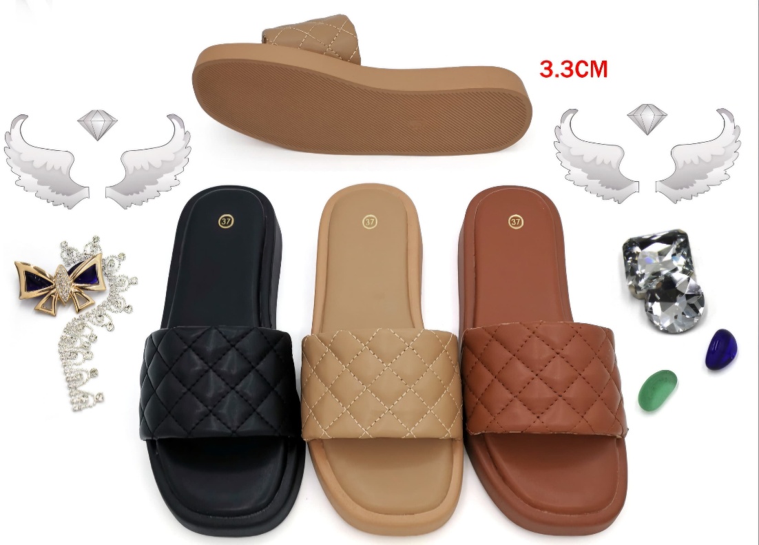 Mules Bride Matelassée Style Chanel