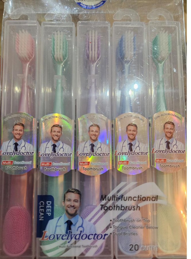 Brosses à Dents Multifonction Adulte — Lot de 5